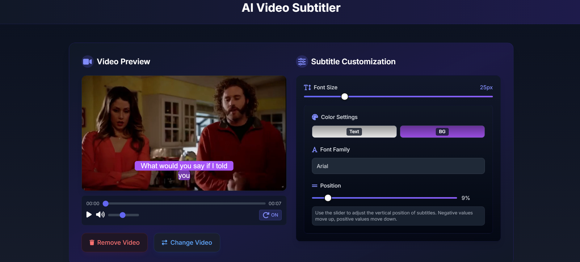 AI Video Subtitle Generator